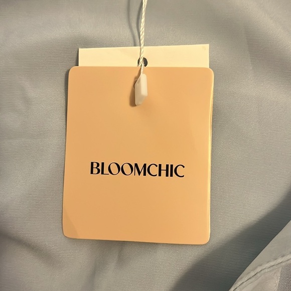 Bloomchic Plus Size LightBlue Lapel Collar Button Detail Blouse size 18-20 - Picture 6 of 10